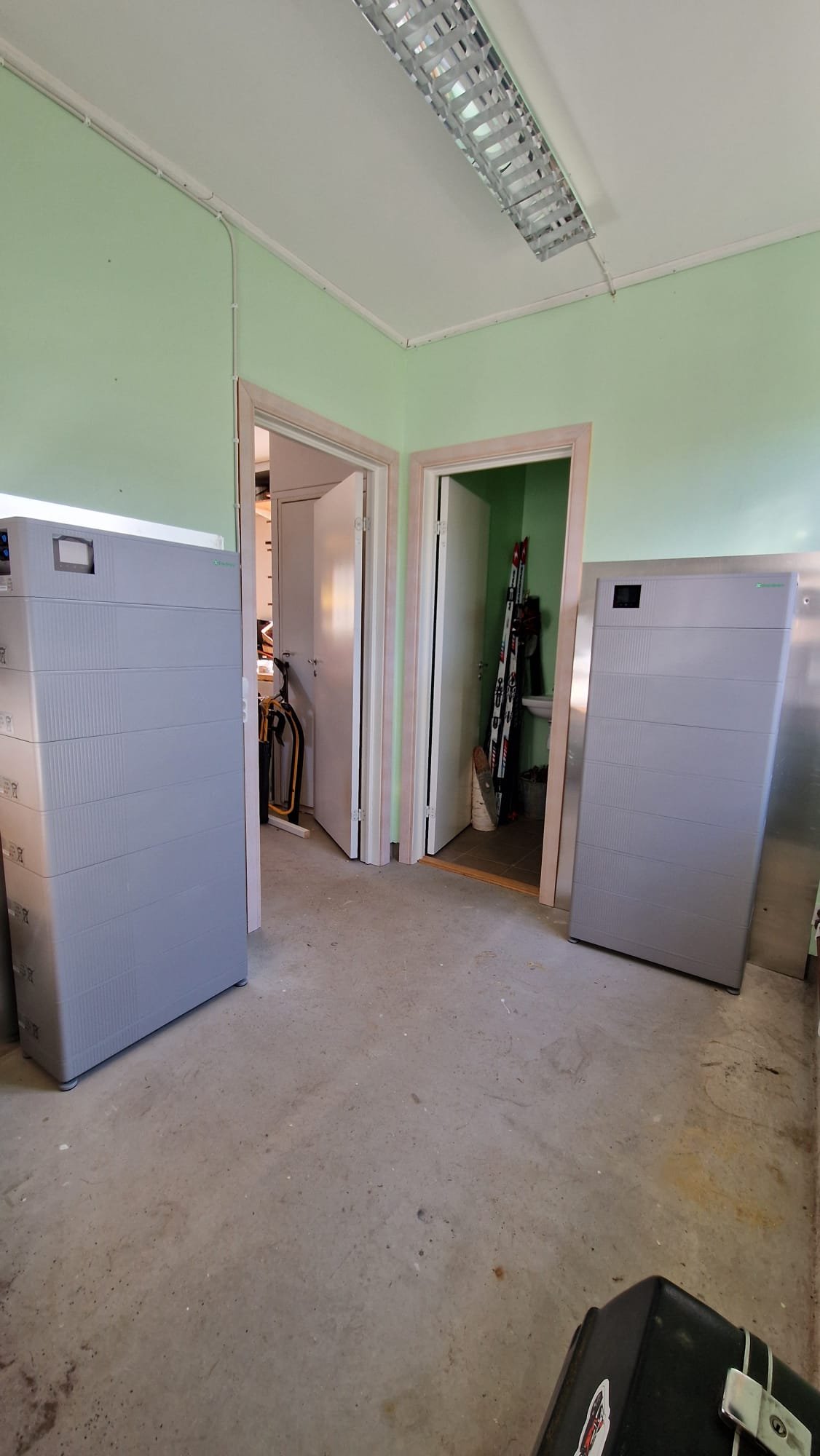 Enershare-batterier i dubbel uppställning